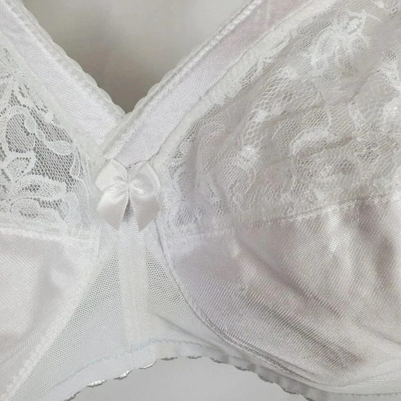 Women's GLAMORISE Full Figure Coverage MagicLift Wireless Bra White CH490 SZ 42C - Picture 2 of 8